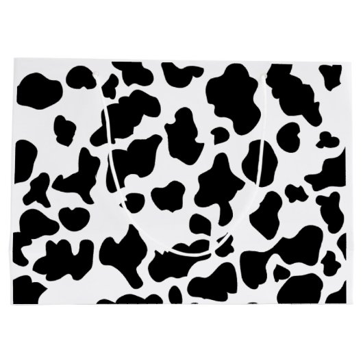 Kuh-Druck Große Geschenktüte (Rückseite)