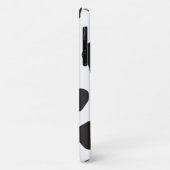 Kuh-Druck, Kuhmuster, Kuh-Spots, schwarz-weiß Case-Mate iPhone Hülle (Hinten/Links)