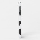 Kuh-Druck, Kuhmuster, Kuh-Spots, schwarz-weiß Case-Mate iPhone Hülle (Hinten/Links)