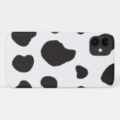 Kuh-Druck, Kuhmuster, Kuh-Spots, schwarz-weiß Case-Mate iPhone Hülle (Rückseite (Horizontal))