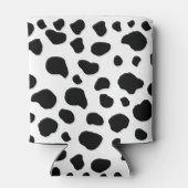 Kuh-Druck, Kuhmuster, Kuh-Spots, schwarz-weiß Dosenkühler (Rückseite)