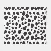 Kuh-Druck, Kuhmuster, Kuh-Spots, schwarz-weiß Fleecedecke (Vorderseite (Horizontal))