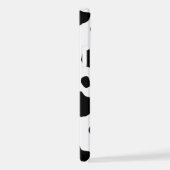 Kuh-Druck, Kuhmuster, Kuh-Spots, schwarz-weiß iPhone Hülle (Rechte Seite)