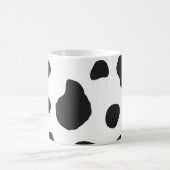 Kuh-Druck, Kuhmuster, Kuh-Spots, schwarz-weiß Kaffeetasse (Mittel)