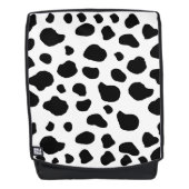 Kuh-Druck, Kuhmuster, Kuh-Spots, schwarz-weiß Rucksack (Vorderseite)