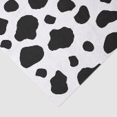 Kuh-Druck, Kuhmuster, Kuh-Spots, schwarz-weiß Seidenpapier (Ausschnitt)
