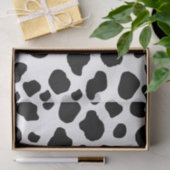 Kuh-Druck, Kuhmuster, Kuh-Spots, schwarz-weiß Seidenpapier (Geschenk)