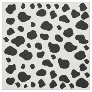 Kuh-Druck, Kuhmuster, Kuh-Spots, schwarz-weiß Stoff