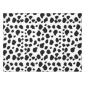 Kuh-Druck, Kuhmuster, Kuh-Spots, schwarz-weiß Tischdecke (Vorderseite (Horizontal))