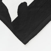 Kuh-Druck-Muster-Monogramm-Fliesblanket Fleecedecke (Ecke)