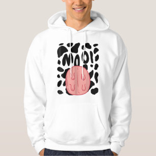 Kuh-Druck-Muster-Tierkostüm Lustiges Halloween-C Hoodie