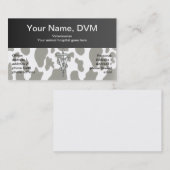 Kuh-Druck-Tierarzt-Visitenkarte Visitenkarte (Vorne/Hinten)