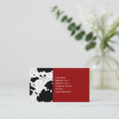 Kuh-Druck-Visitenkarten Visitenkarte (Stehend Vorderseite)
