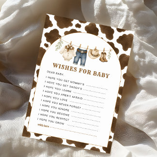 Kuh-Druck-Wünsche für Baby-Spiel Little Cowboy Bab