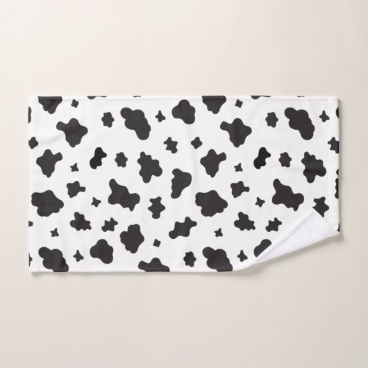 Kuh drucken schwarz und weiß badhandtuch set (Handtuch)