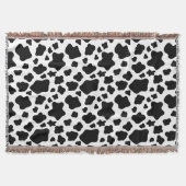 Kuh drucken schwarz und weiß decke (Vorderseite)