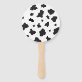 Kuh drucken schwarz und weiß fächer (Vorderseite)