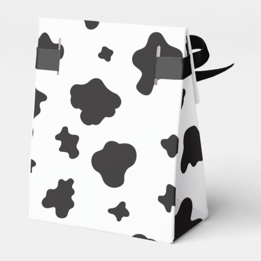 Kuh drucken schwarz und weiß geschenkschachtel (Rückseite)
