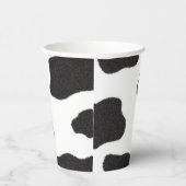 Kuh drucken schwarz und weiß pappbecher (Rechts)
