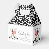 Kuh drucken schwarz-weiß Vor Box Geschenkschachtel (Vorderseite)