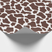 Kuh druckt Chic Geschenkpapier (Ecke)