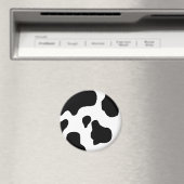 Kuh druckt schwarz-weiß-blackige Muster Magnet (In Situ (Geschirrspüler))