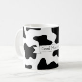 Kuh druckte gute morgendliche Tasse (Vorderseite Links)