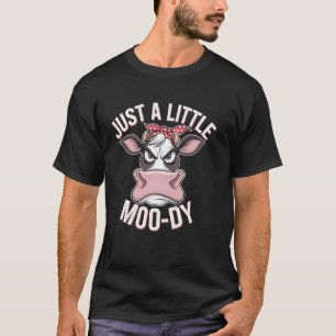 Kuh einfach ein bisschen launisch Interpunktion Lu T-Shirt