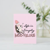 Kuh einfach moovelous Tshirts und Geschenke Postkarte (Stehend Vorderseite)