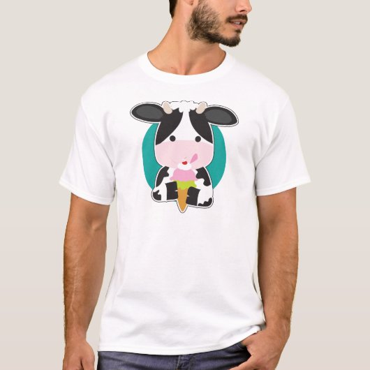 Kuh-Eiscreme T-Shirt (Vorderseite)