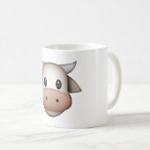 Kuh - Emoji Kaffeetasse (VorderseiteRechts)