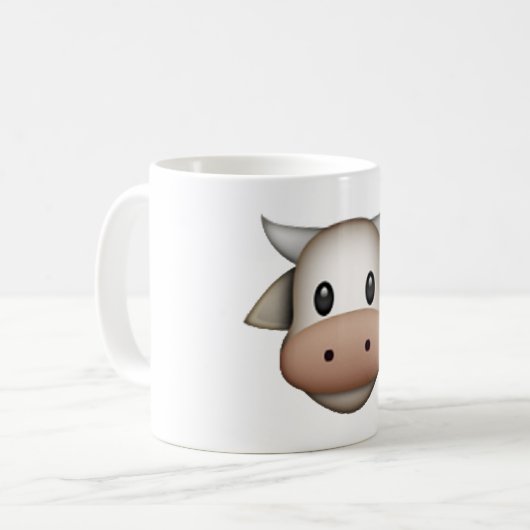 Kuh - Emoji Kaffeetasse (Vorderseite Links)
