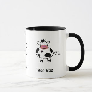 Kuh, Ente, Schwein, Tasse