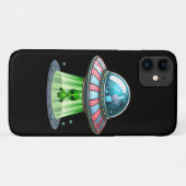 Kuh entführender Außerirdischer Case-Mate iPhone Hülle (Rückseite (Horizontal))