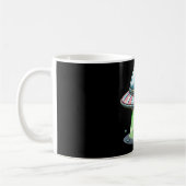 Kuh entführender Außerirdischer Kaffeetasse (Links)