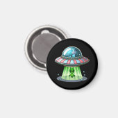 Kuh entführender Außerirdischer Magnet (Vorderseite/Rückseite)