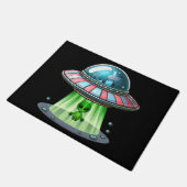 Kuh entführt Alien Fußmatte (Schrägansicht)