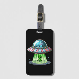 Kuh entführt Alien Gepäckanhänger