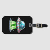 Kuh entführt Alien Gepäckanhänger (Vorderseite (Horizontal))