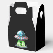 Kuh entführt Alien Geschenkschachtel (Geöffnet)