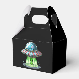 Kuh entführt Alien Geschenkschachtel