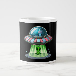 Kuh entführt Alien Jumbo-Tasse