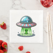 Kuh entführt Alien Serviette (Beispiel)