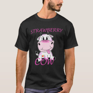 Kuh Erdbeere Süße Rosa Kuh T-Shirt