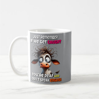 Kuh erinnert sich, wenn Regierungseinrichtung erwi Kaffeetasse
