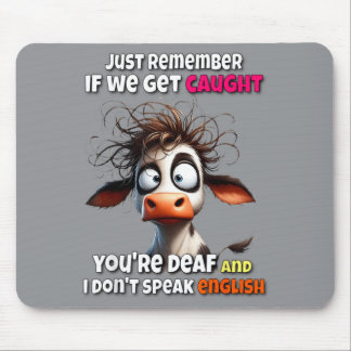 Kuh erinnert sich, wenn Regierungseinrichtung erwi Mousepad