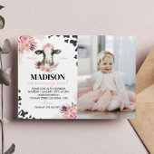 Kuh Erstgeburt Foto Einladung