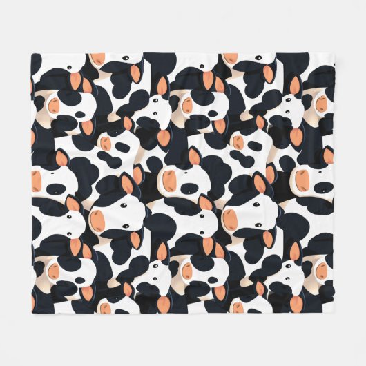 Kuh Erwachsener Fleece Blanket (Vorderseite (Horizontal))