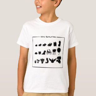 Kuh-Evolutions-Entwurfs-Kleid T-Shirt