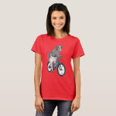 Kuh Fahrrad T-Shirt (Vorne ganz)